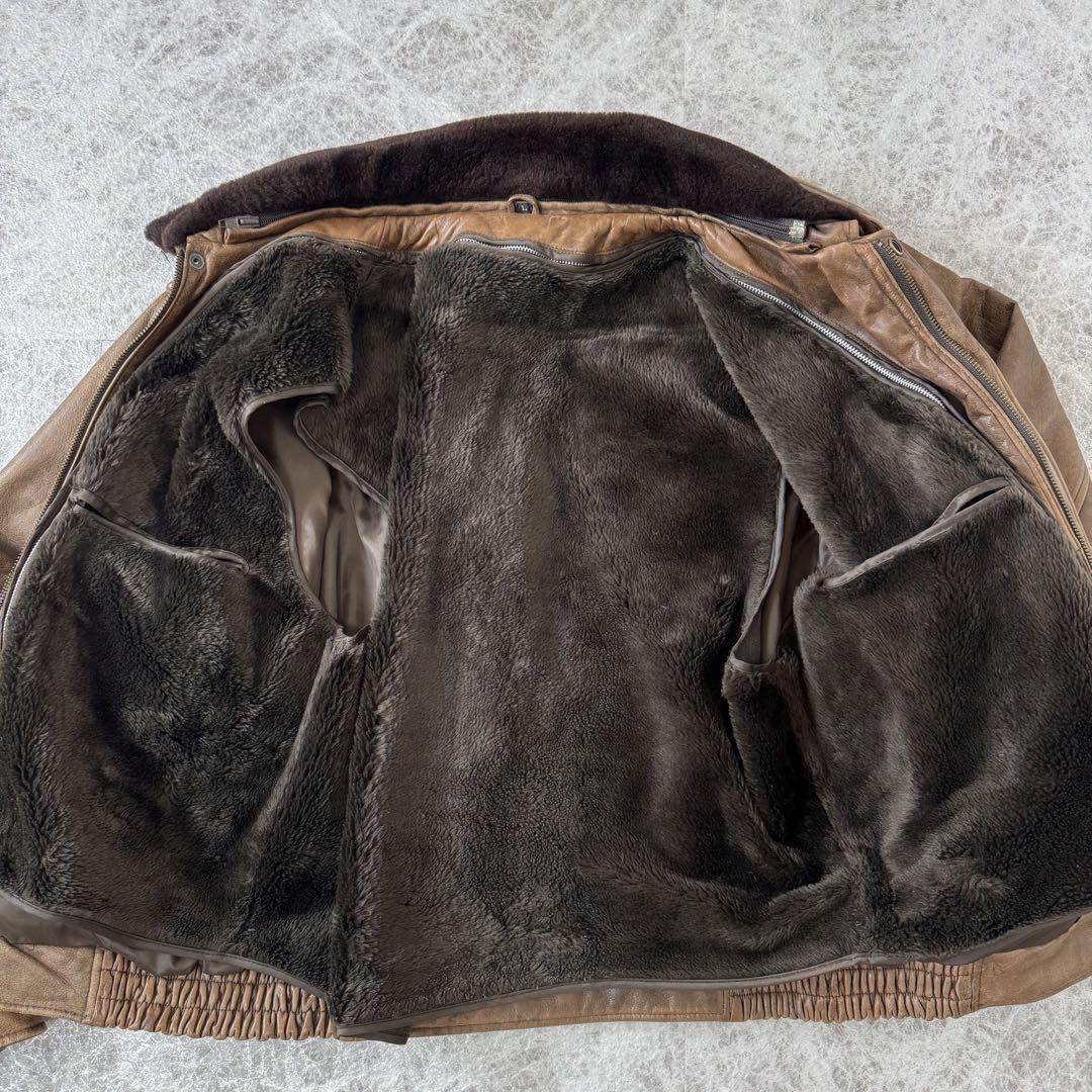 ジャケット・アウター G-1 vintage leather flight jacket L BRW