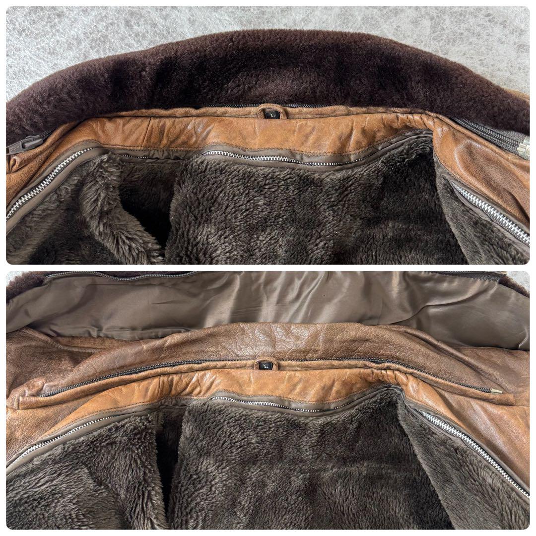 ジャケット・アウター G-1 vintage leather flight jacket L BRW