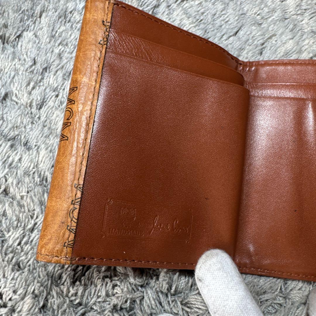 MCM エムシーエム 三つ折り財布 コンパクトウォレット レザー