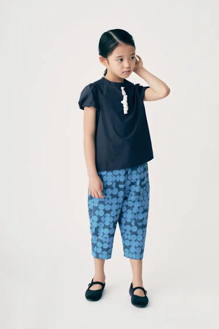 新品タグ付き ミナペルホネン minaperhonen キッズ ブラウス 子供服 ミナペルホネン キッズ floraleaf ブラウス - メルカリ