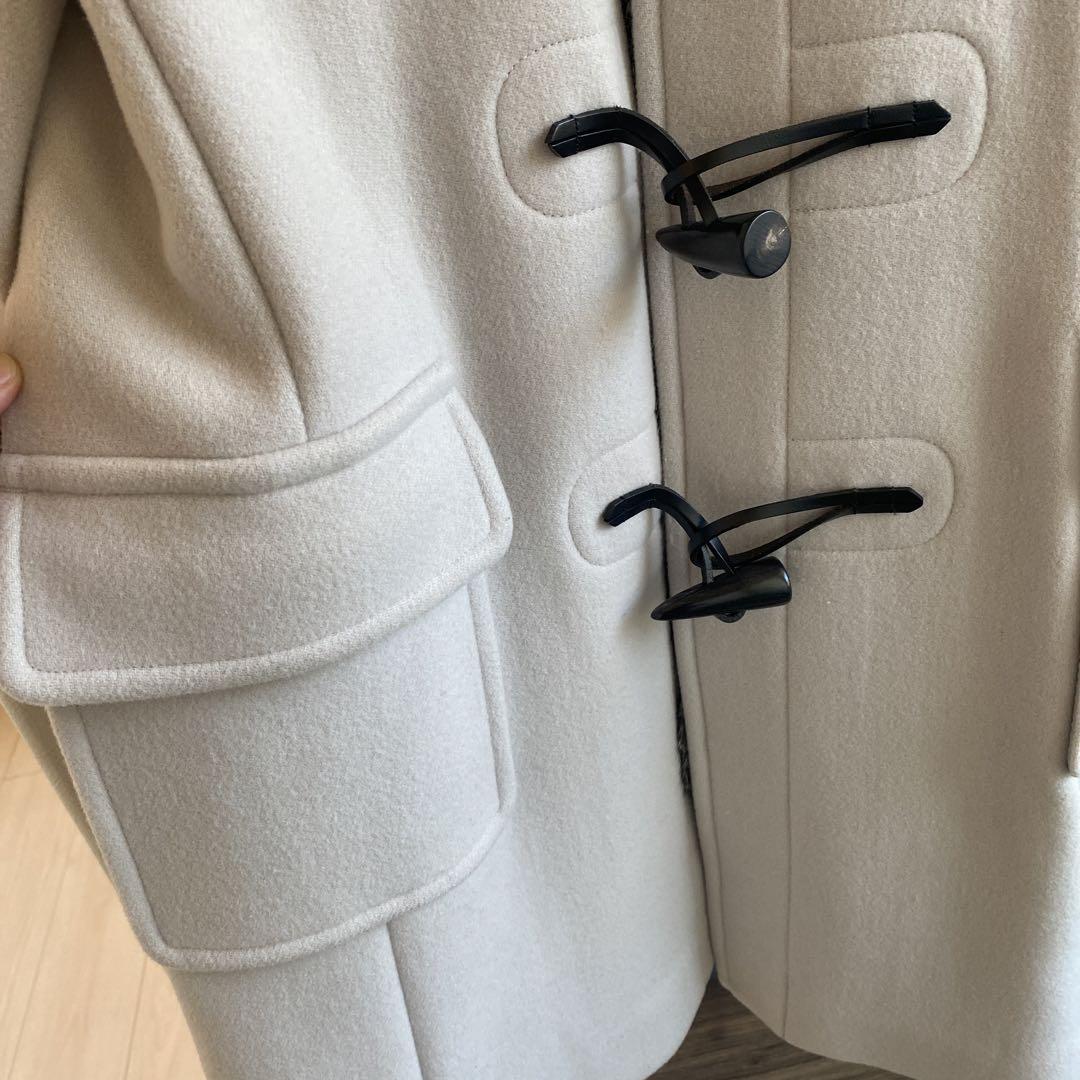 シップス　ファー　ダッフルコート　38 グレー