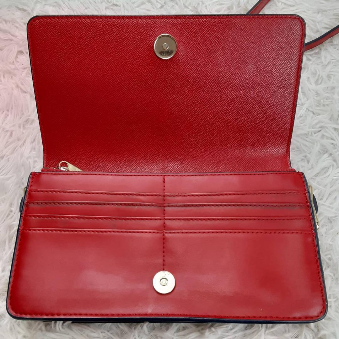 美品◎TOMMY HILFIGER ショルダーバッグ サコッシュ ゴールド金具