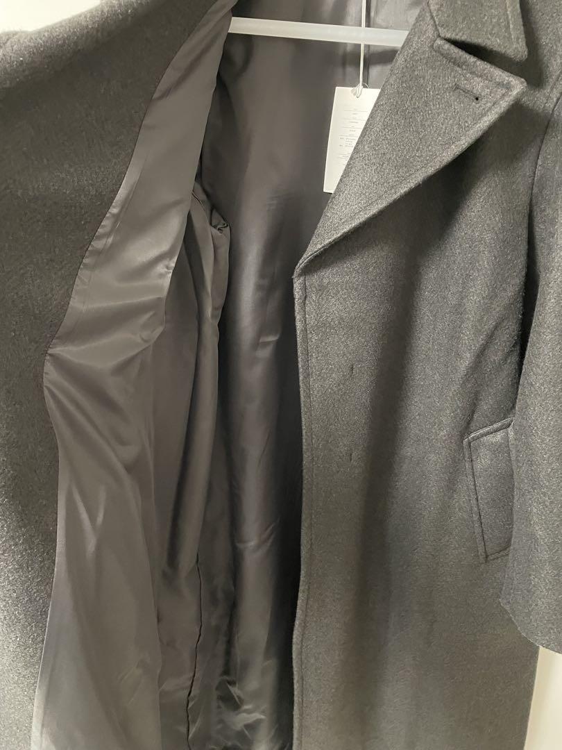 未使用　M　SMOOTH HERRINGBONE MAXI OVER COAT