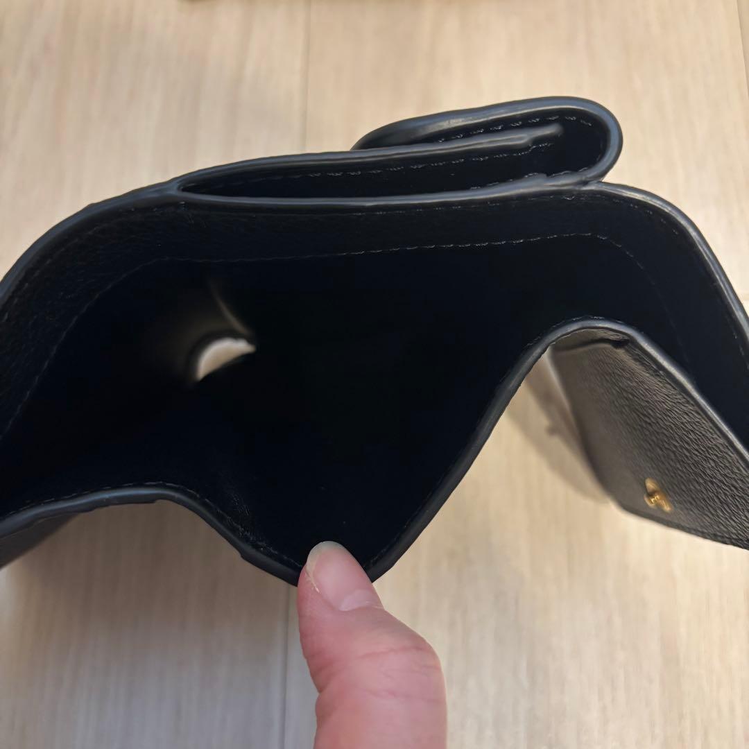 【美品】クロエ 三つ折り財布 コンパクトウォレット マーシー ブラック 【美品】クロエ 三つ折り財布 コンパクトウォレット マーシー ブラック