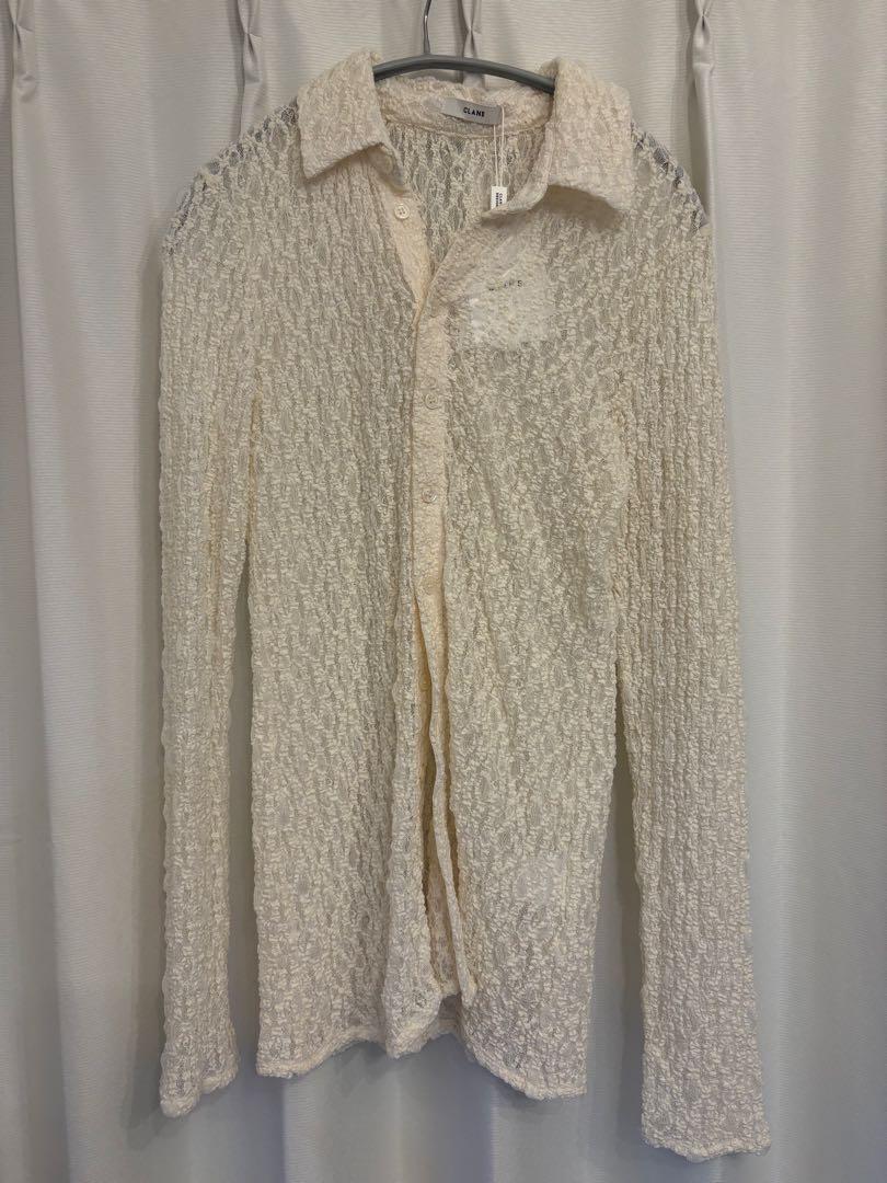 CLANE クラネ “LADY LACE SHIRT” レディーレースシャツ | t / wo
