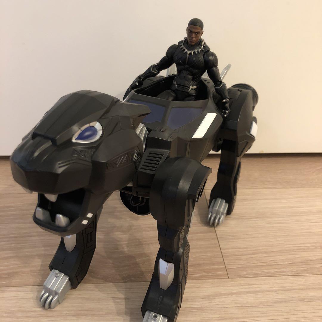 Marvel ブラックパンサー 2イン1 パンサー ジェット車+ブラックパンサー