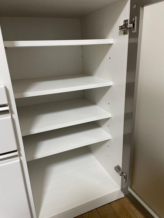 三幸ジャパン キッチンカウンター 120cm 完成品 引き出し Used・美品 - キッチン収納