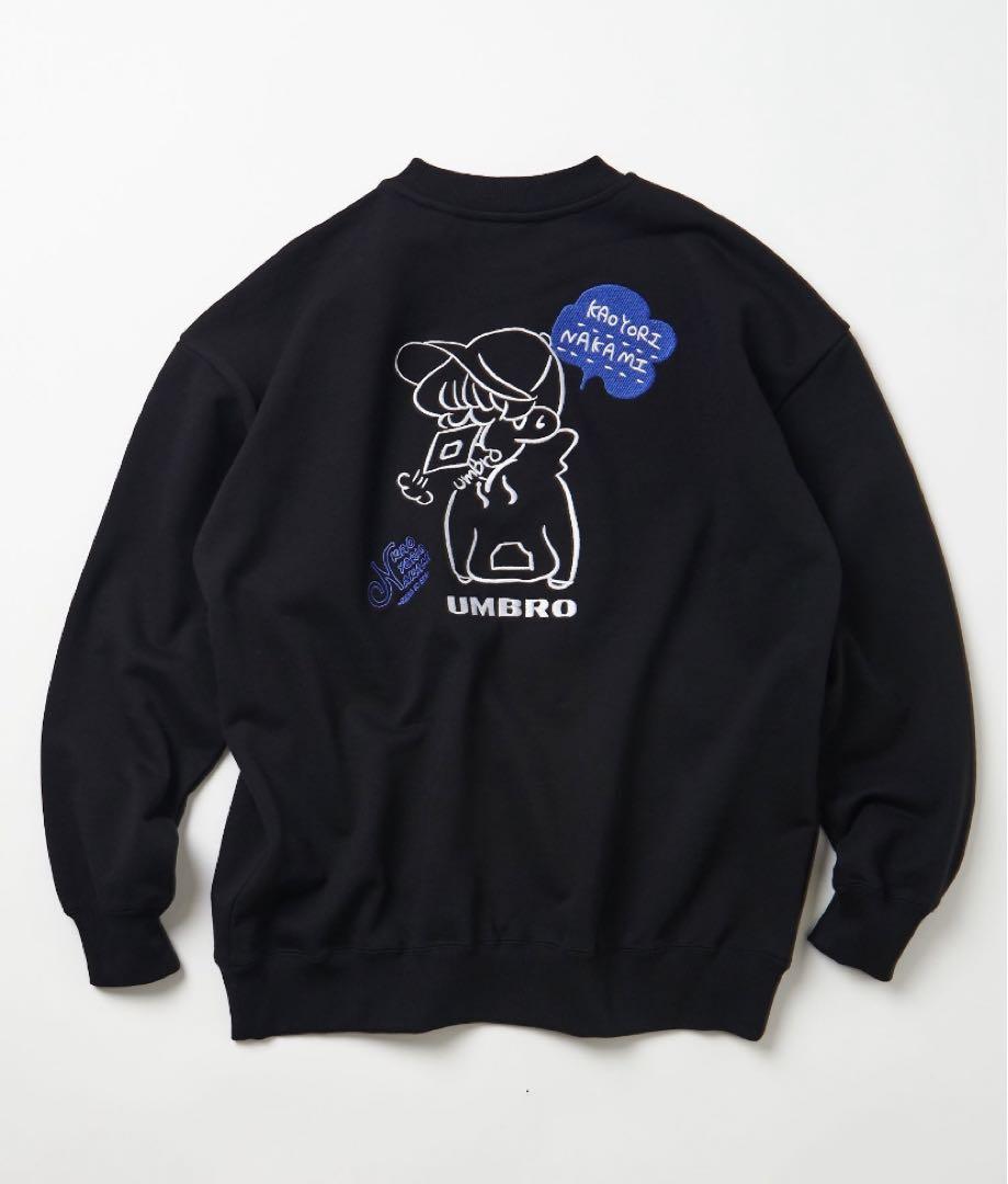 UMBRO カオヨリナカミ×フリークスストアダブルロゴ クルーネック