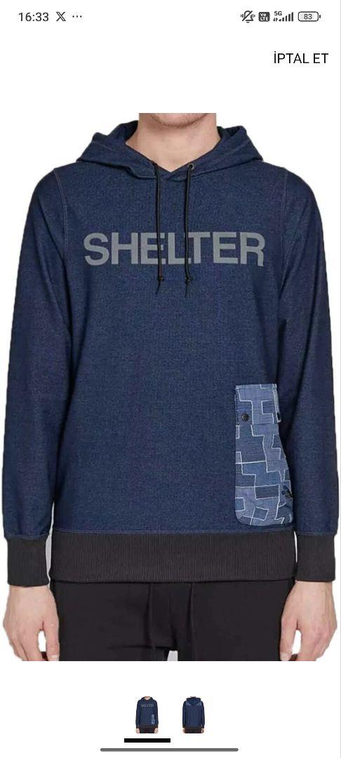 THE NORTH FACE SHELTER パーカー ダークブルー