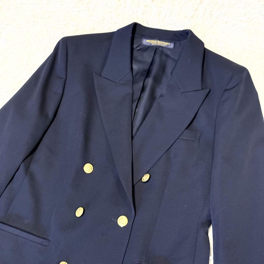 brooks brothers ブルックスブラザーズ　紺ブレ　金ボタン　ダブル