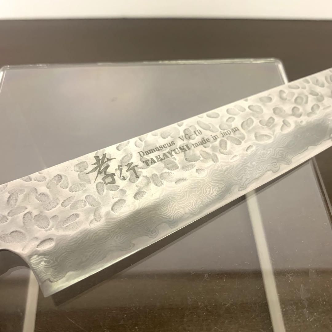 ろ*な様 堺孝行 33層 槌目ダマスカスVG10 筋引 240mm 新品未使用