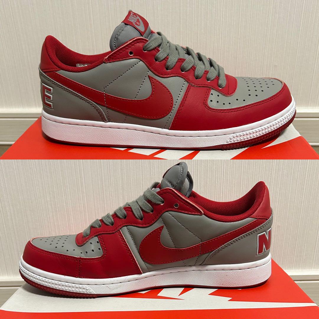 好評 美品 25cm レッド ミディアムグレー ターミネーターLOW NIKE 靴