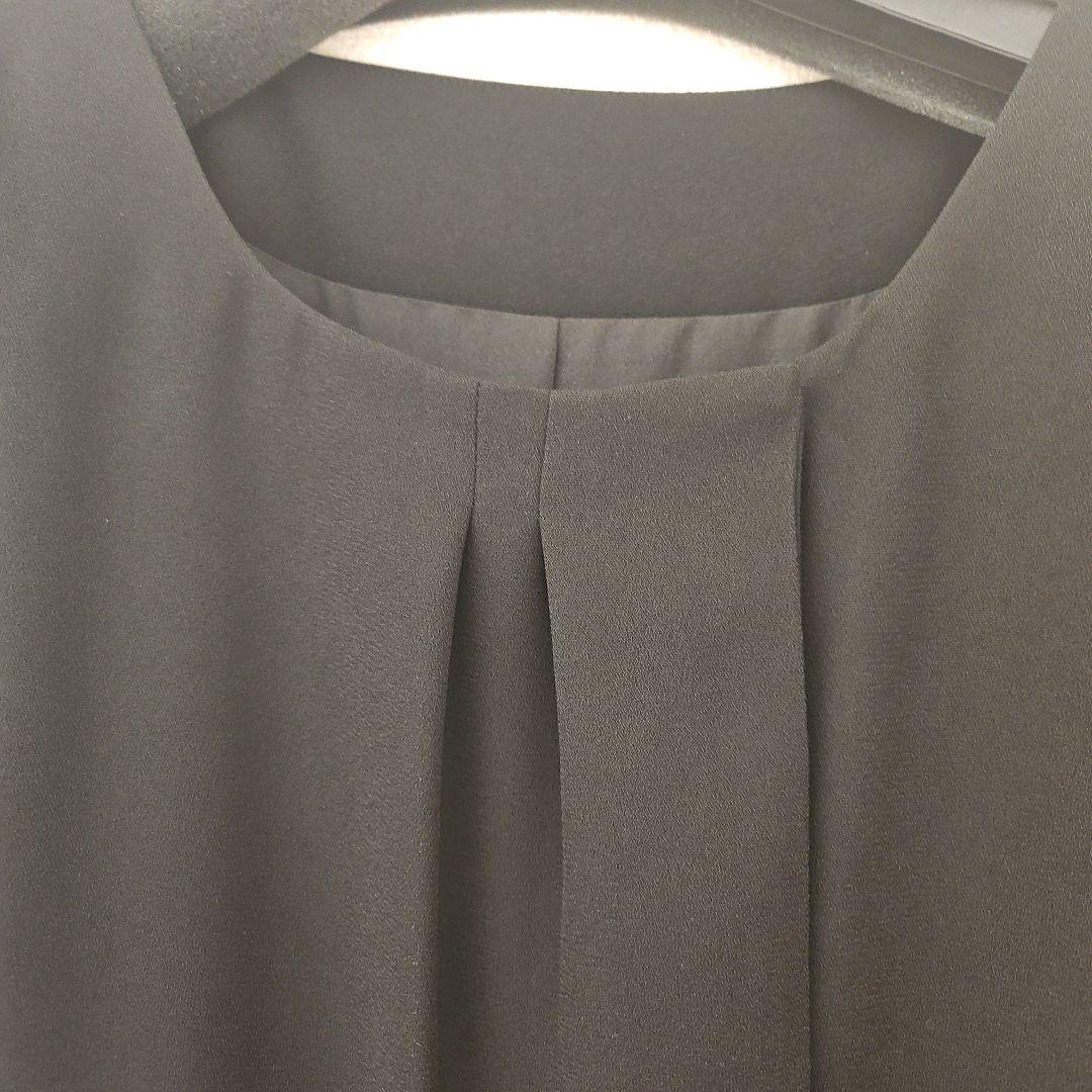 未使用17AR 黒 洗えるロングジャケット ワンピース礼服アンサンブル冠婚葬祭