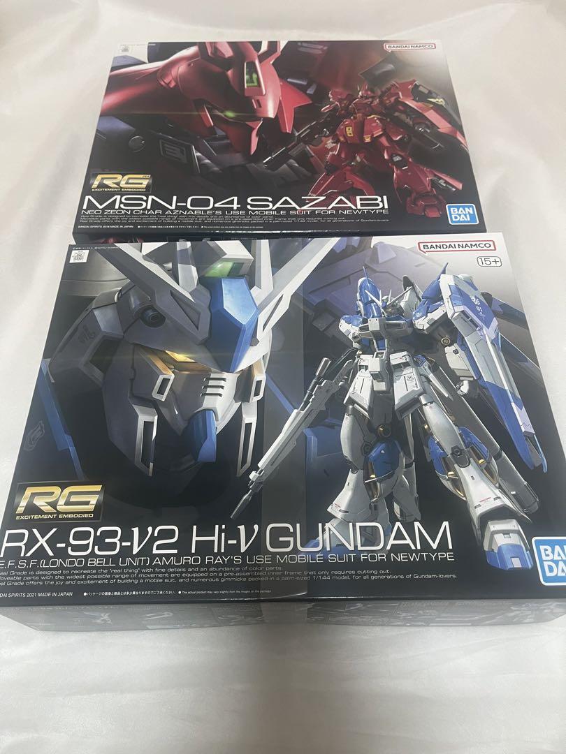 N*N様 RG サザビー　　Hi-νガンダム　2点　まとめ売り 新品/未組立/2点セット】RG ニューガンダムνガンダム＋RG