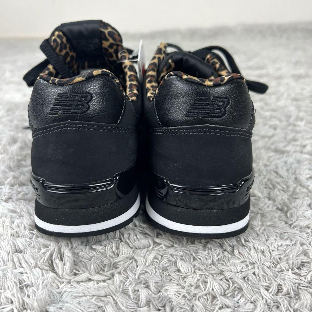 【未使用】New Balance レオパード　スニーカー　23.5cm ブラック