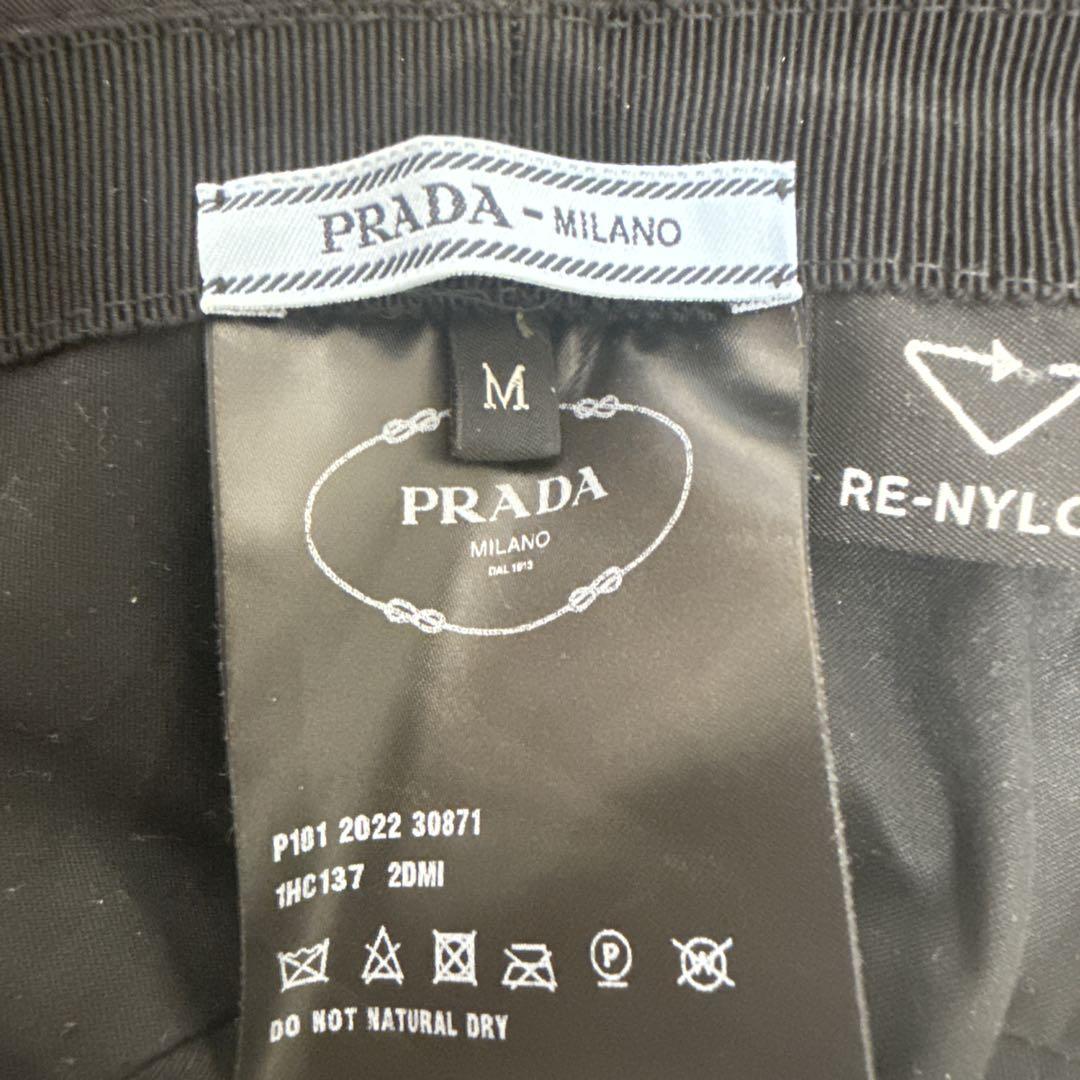 【美品】プラダ バケットハット Re Nylon Mサイズ 三角ロゴ