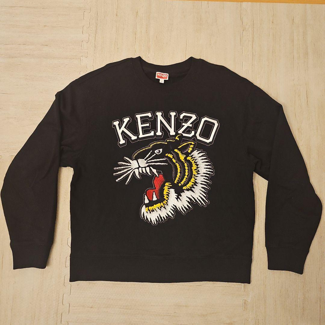 KENZO クルーネックスウェット タイガーロゴ ブラック