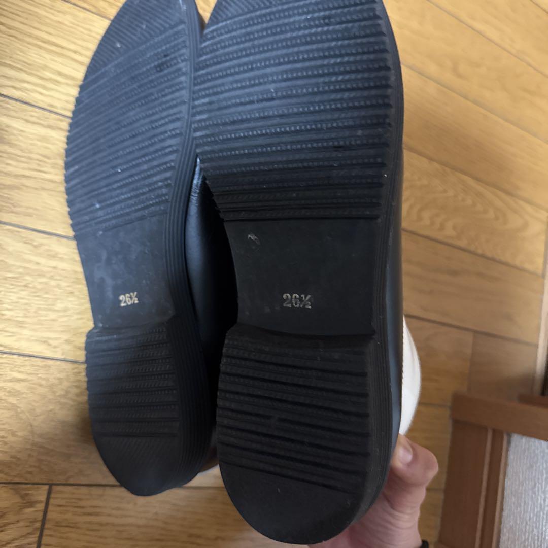 COMME des GARÇONS サイドゴアブーツ 白黒