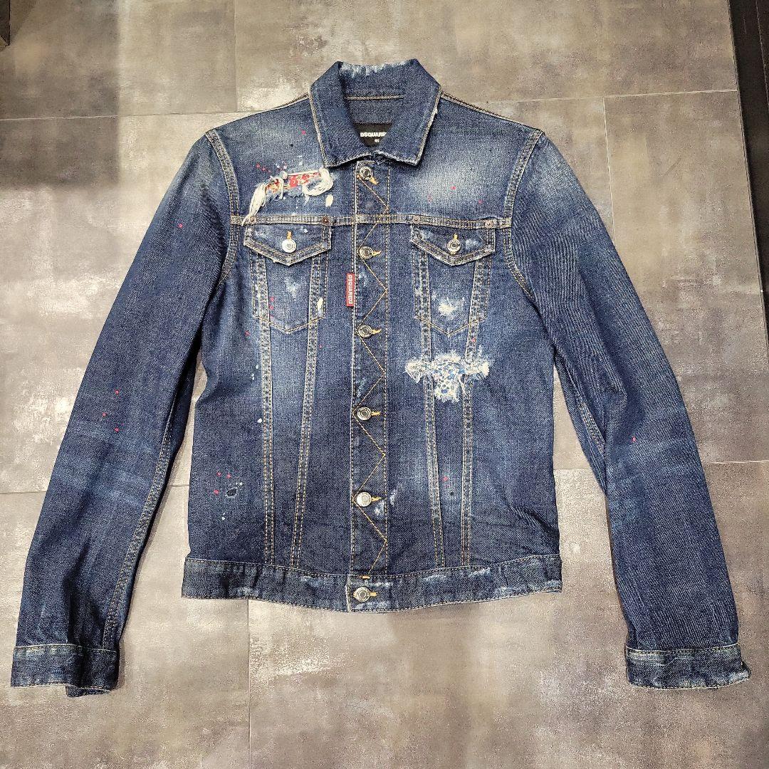 DSQUARED2デニムジャケット46 DSQUARED2 - 【ラスト1点-サイズ46】 ICON Black Milky Wash