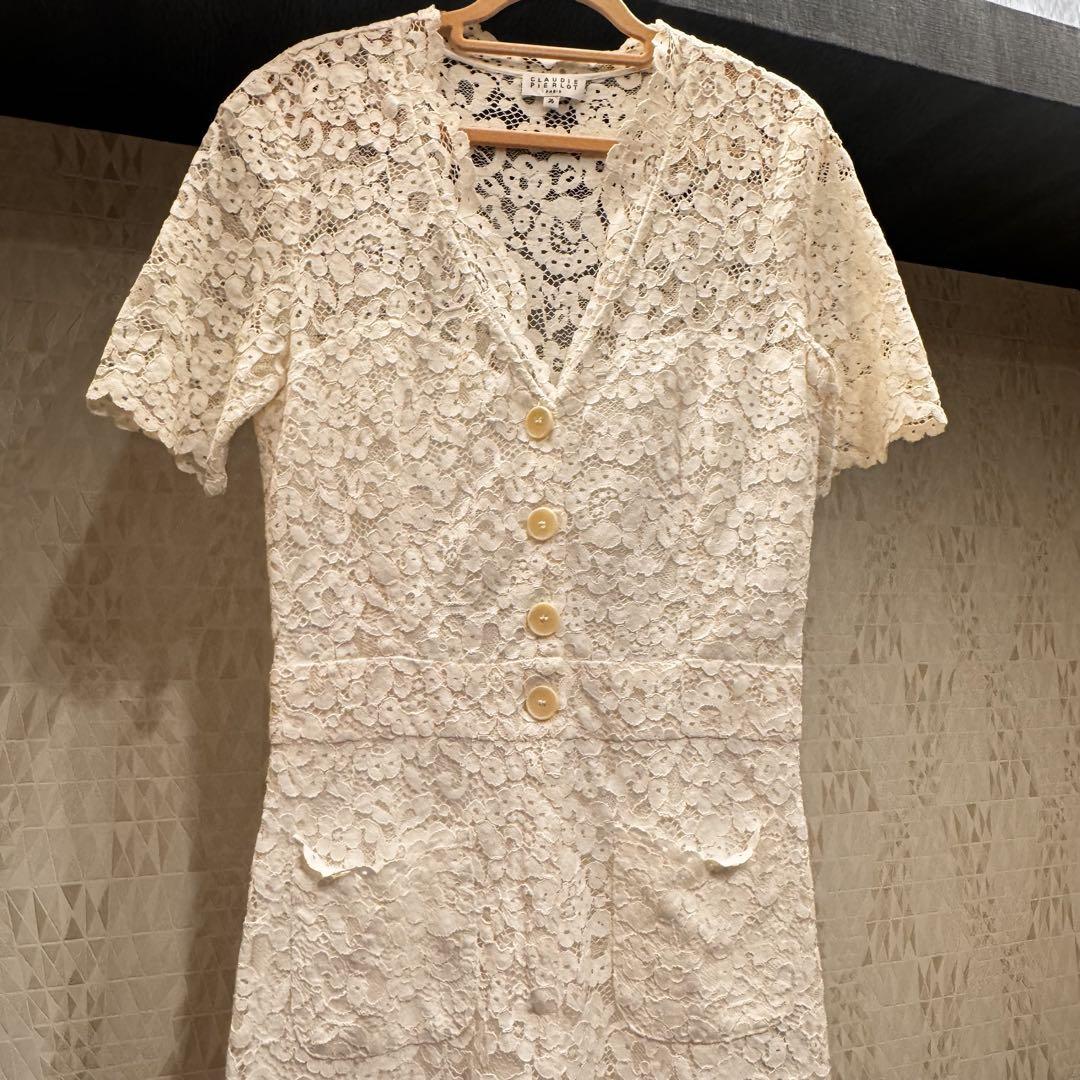 希少！CLAUDIE PIERLOTPARIS オールインワン レースフラワー 希少！CLAUDIE PIERLOTPARIS オールインワン レースフラワー