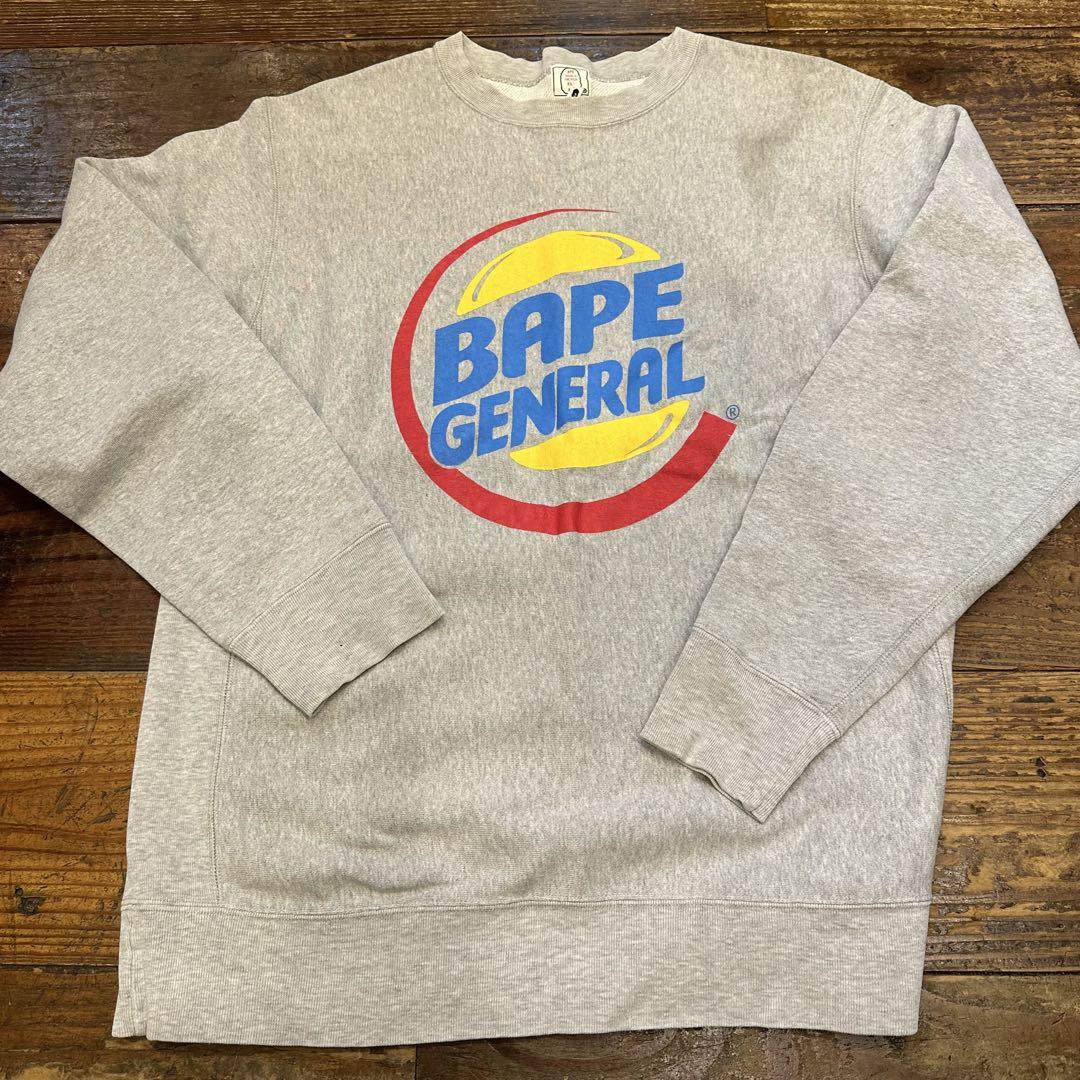A BATHING APE BAPE GENERAL LOGO トレーナー