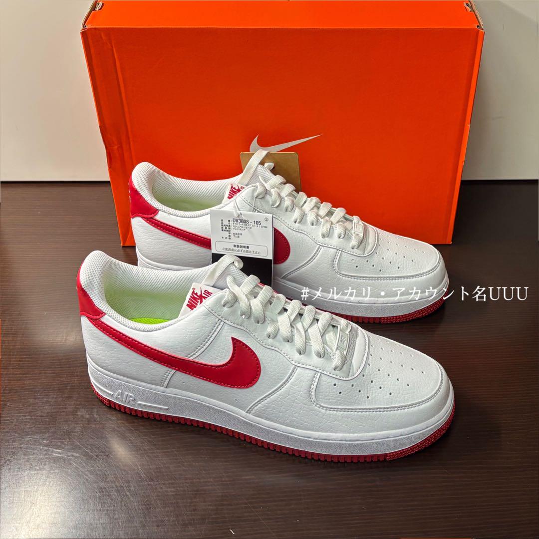 専用　NIKE エアフォース1 07 レッド 28cm 新品28cm】NIKE エアフォース1'07 NN ホワイト/レッド - メルカリ