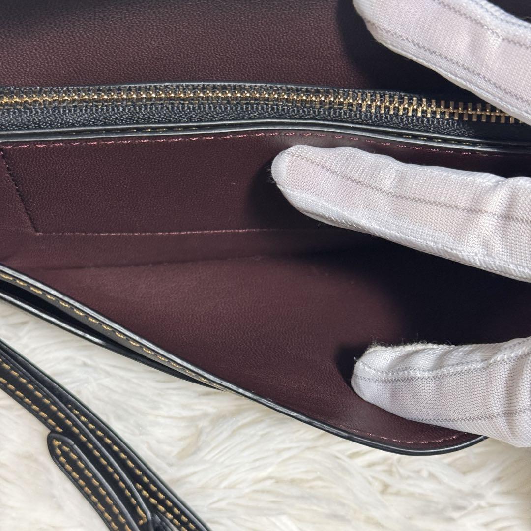 COACH コーチ ティーローズ 長財布 クラッチバッグ ブラック