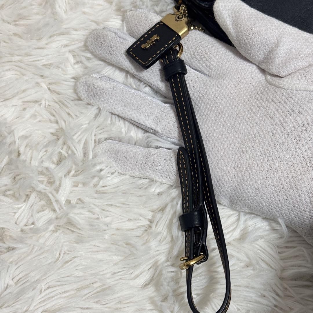 COACH コーチ ティーローズ 長財布 クラッチバッグ ブラック