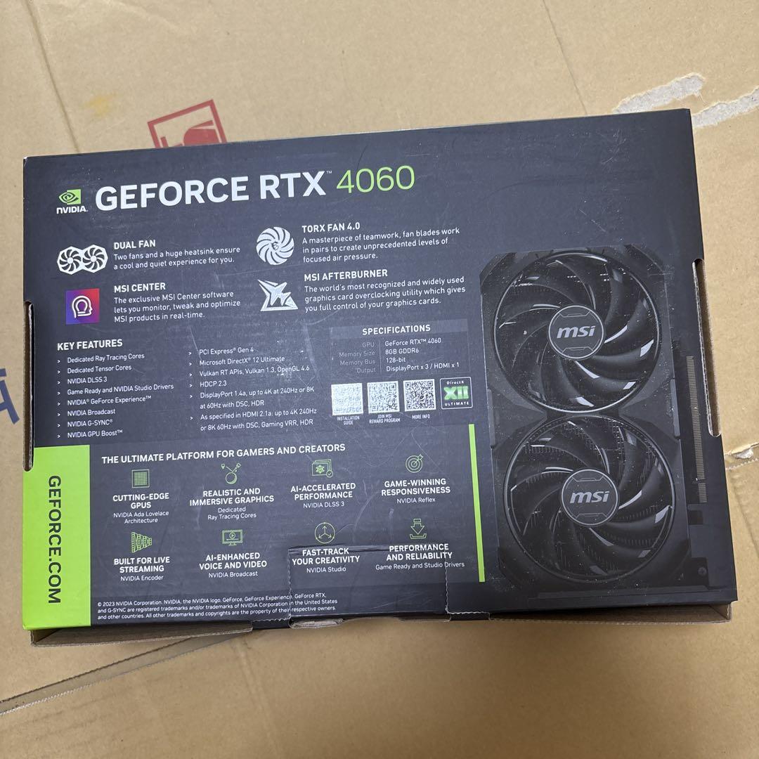 グラフィックボード・グラボ・ビデオカード MSI 4060