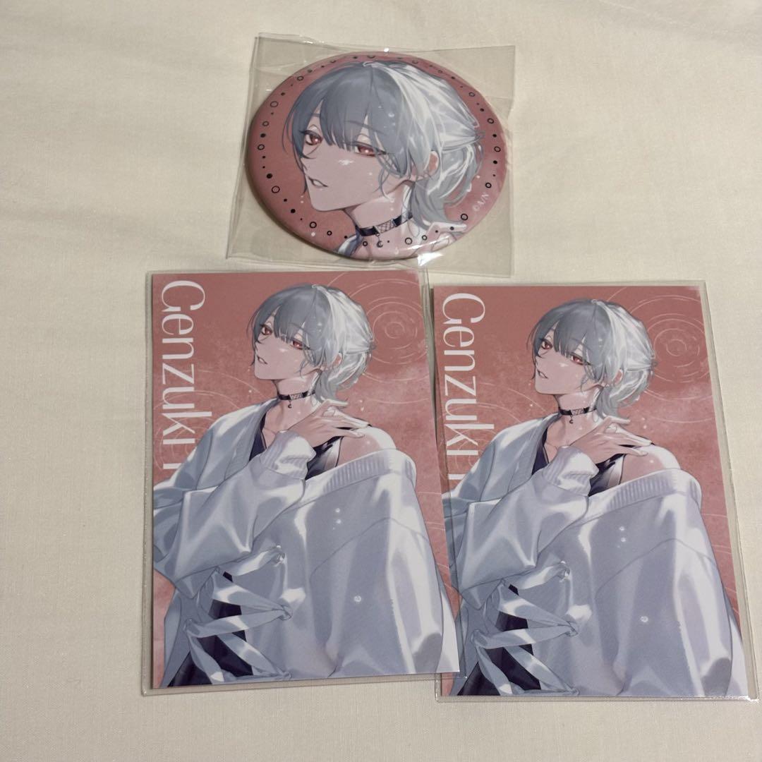 にじさんじ SUISAI RAIN 弦月藤士郎 缶バッジ ビジュアルカード
