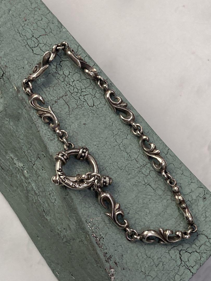 [c-3] Silver925 / 16g アラベスクチェーン Tバー ブレス