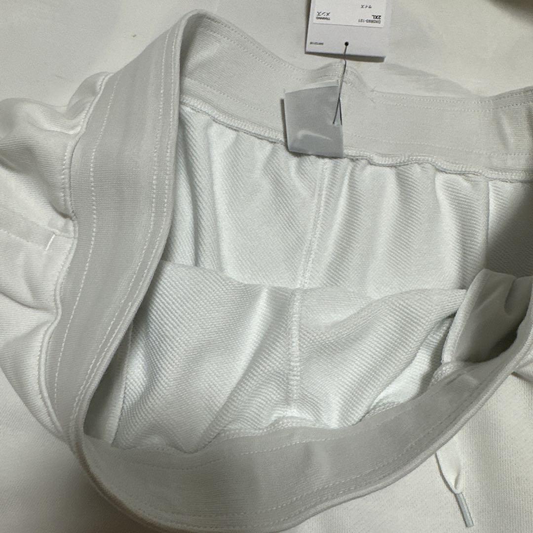 刺繍　ナイキ Dri-FIT メンズ スウェットショートパンツ 2XL 新品 白