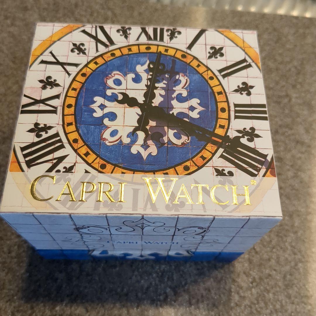 CAPRI WATCH ホワイト カラフルストーン