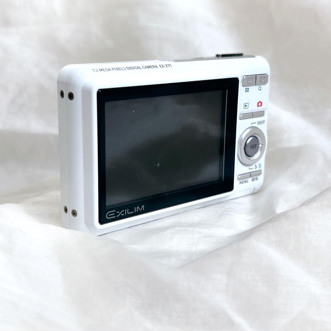 美品 CASIO EXILIM EX-Z77 ホワイト 動作確認済 - メルカリ
