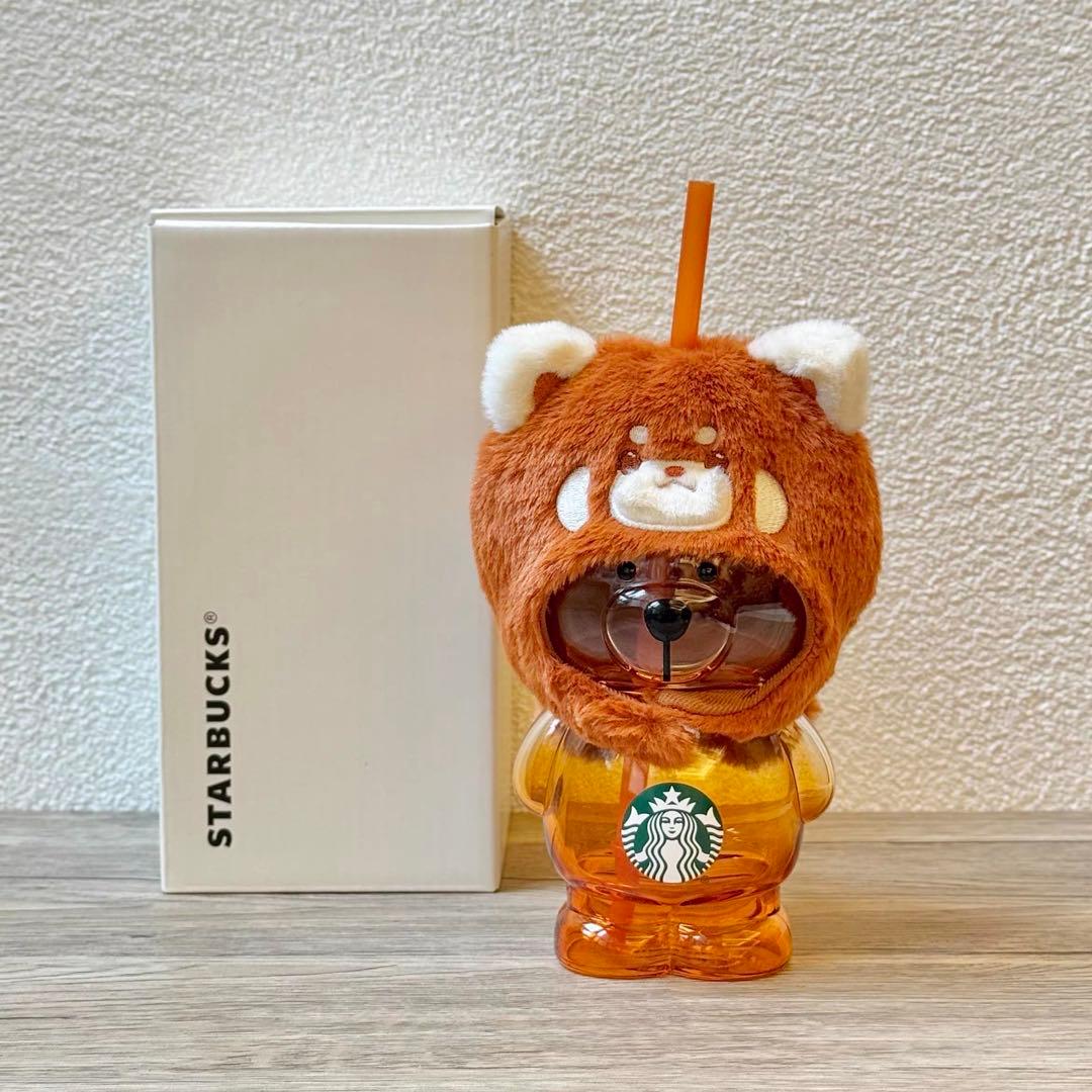 中国 スターバックス レッサーパンダ グラスタンブラー