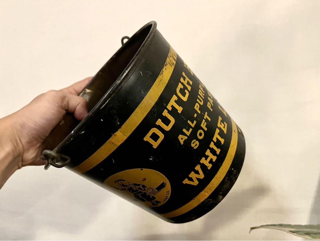 【ファッション通販】 BOY DUTCH アンティーク レア PAINT 古道具 ビンテージ バケツ アンティーク雑貨