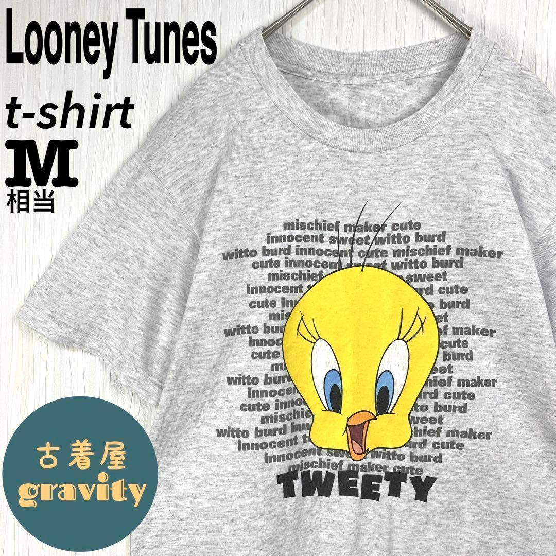 【人気】ルーニーテューンズ☆tシャツ　トゥイーティー　デカロゴ