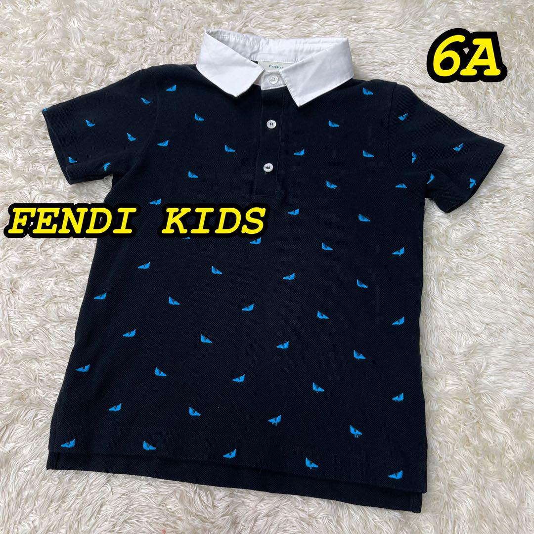 ✨希少デザイン✨FENDI KIDS ポロシャツ 総柄 6A 5,831円