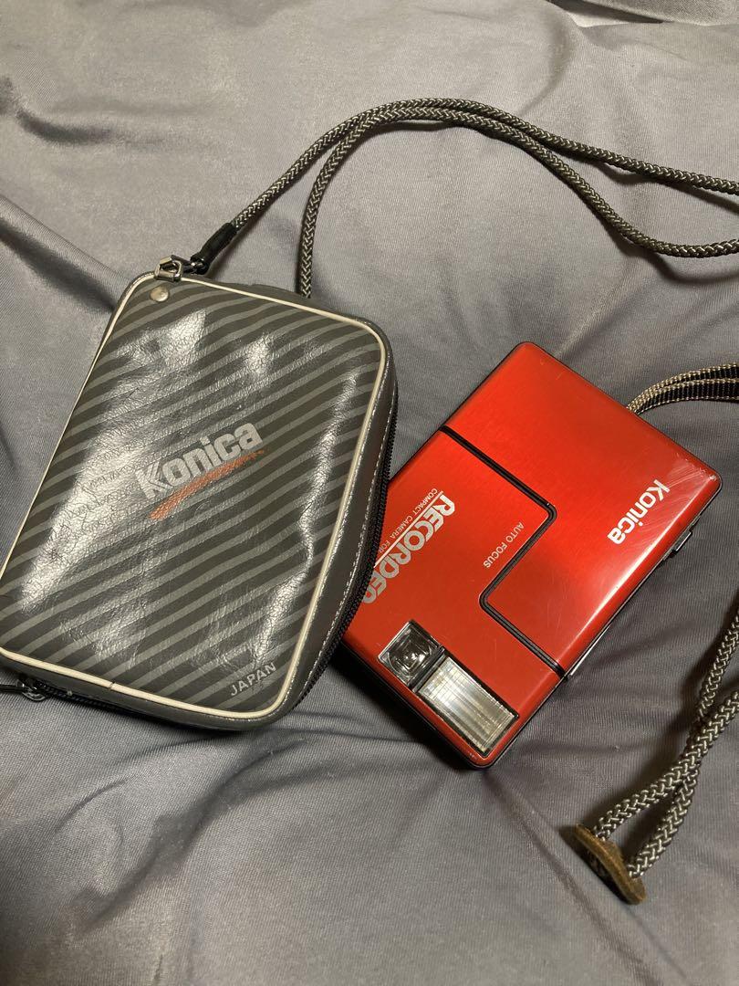 【難あり】Konica RECORDER ハーフカメラ 赤