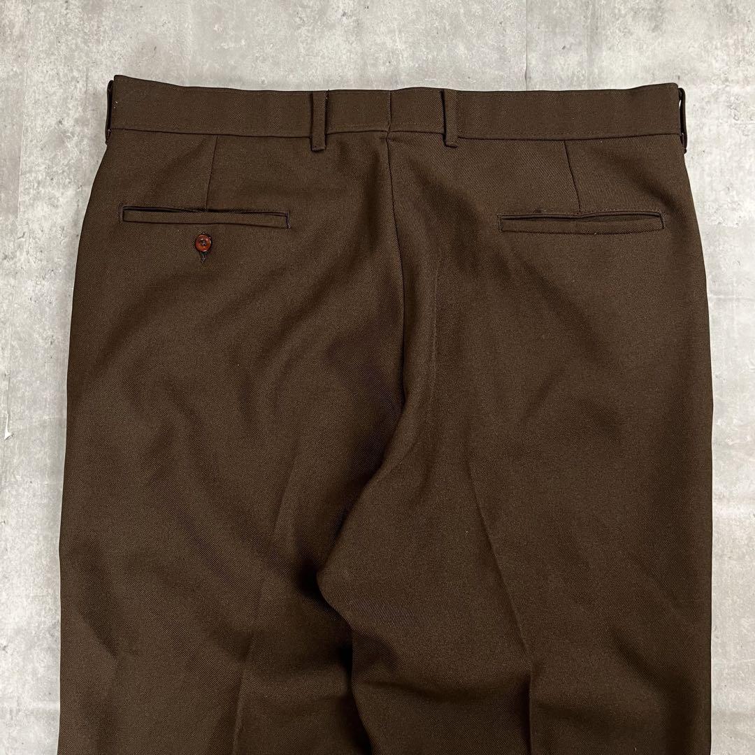 希少USA製 LEVIS アクションスラックス 80s ブラウン 1460
