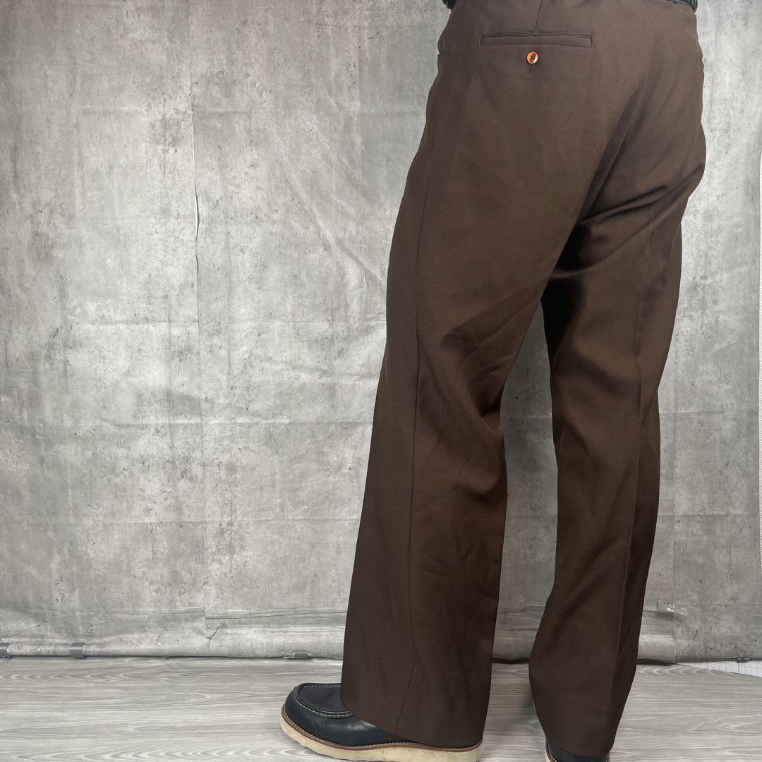 希少USA製 LEVIS アクションスラックス 80s ブラウン 1460