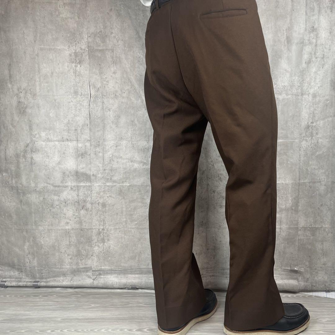 希少USA製 LEVIS アクションスラックス 80s ブラウン 1460