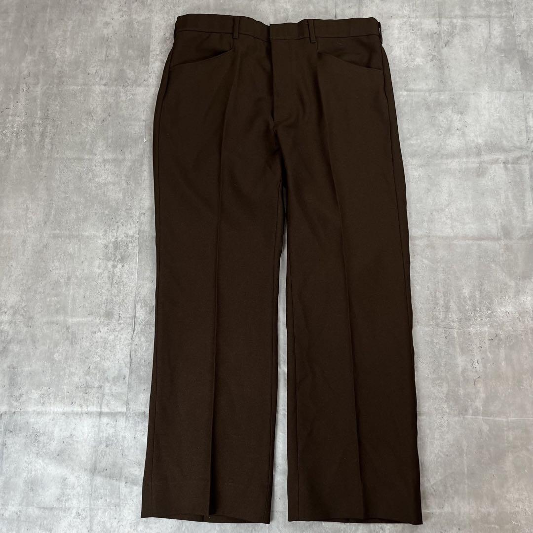 希少USA製 LEVIS アクションスラックス 80s ブラウン 1460