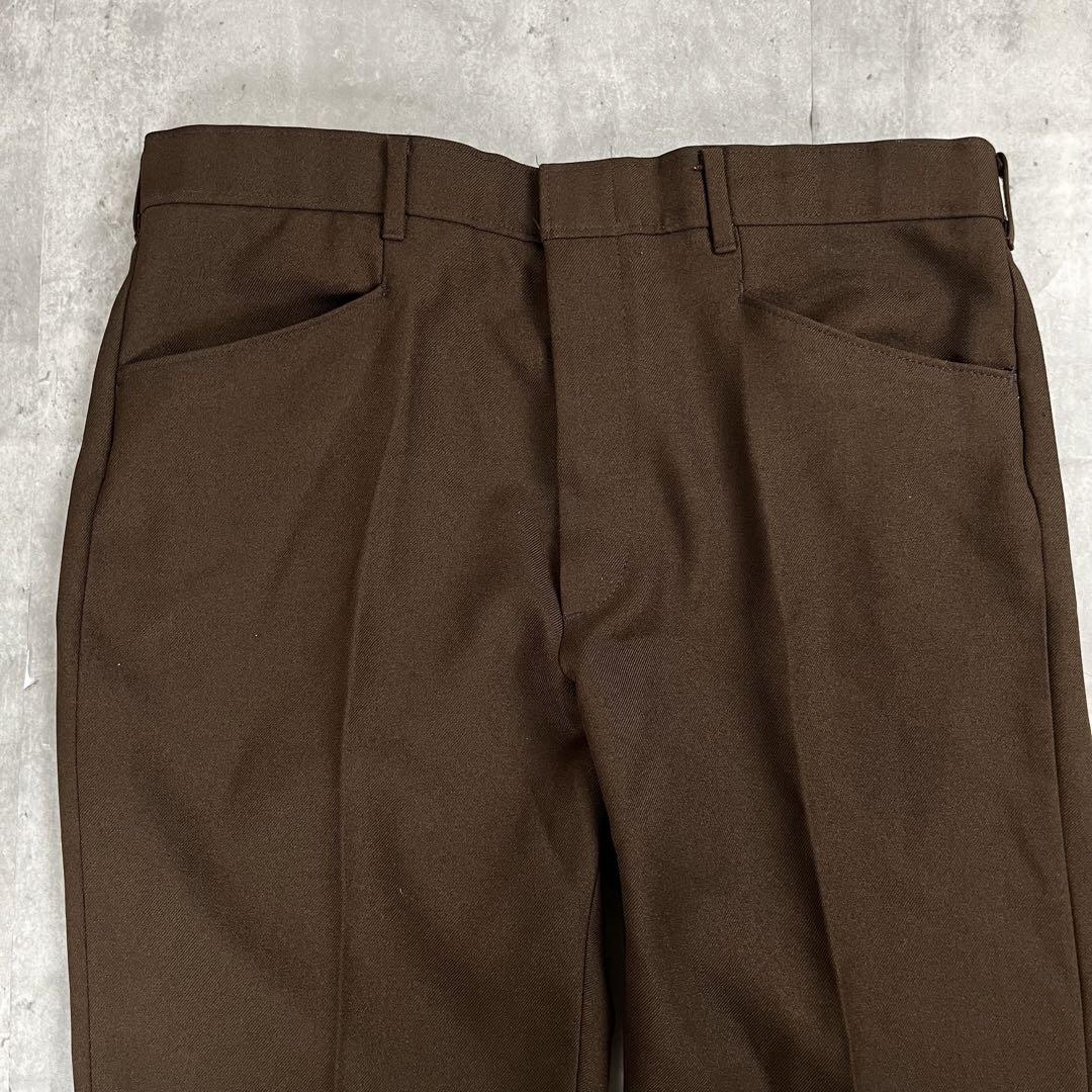 希少USA製 LEVIS アクションスラックス 80s ブラウン 1460