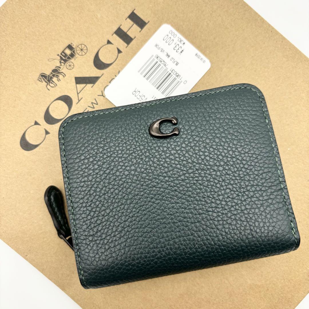 【COACH☆新品】ビルフォールド ウォレット☆ポリッシュド ペブル レザー☆