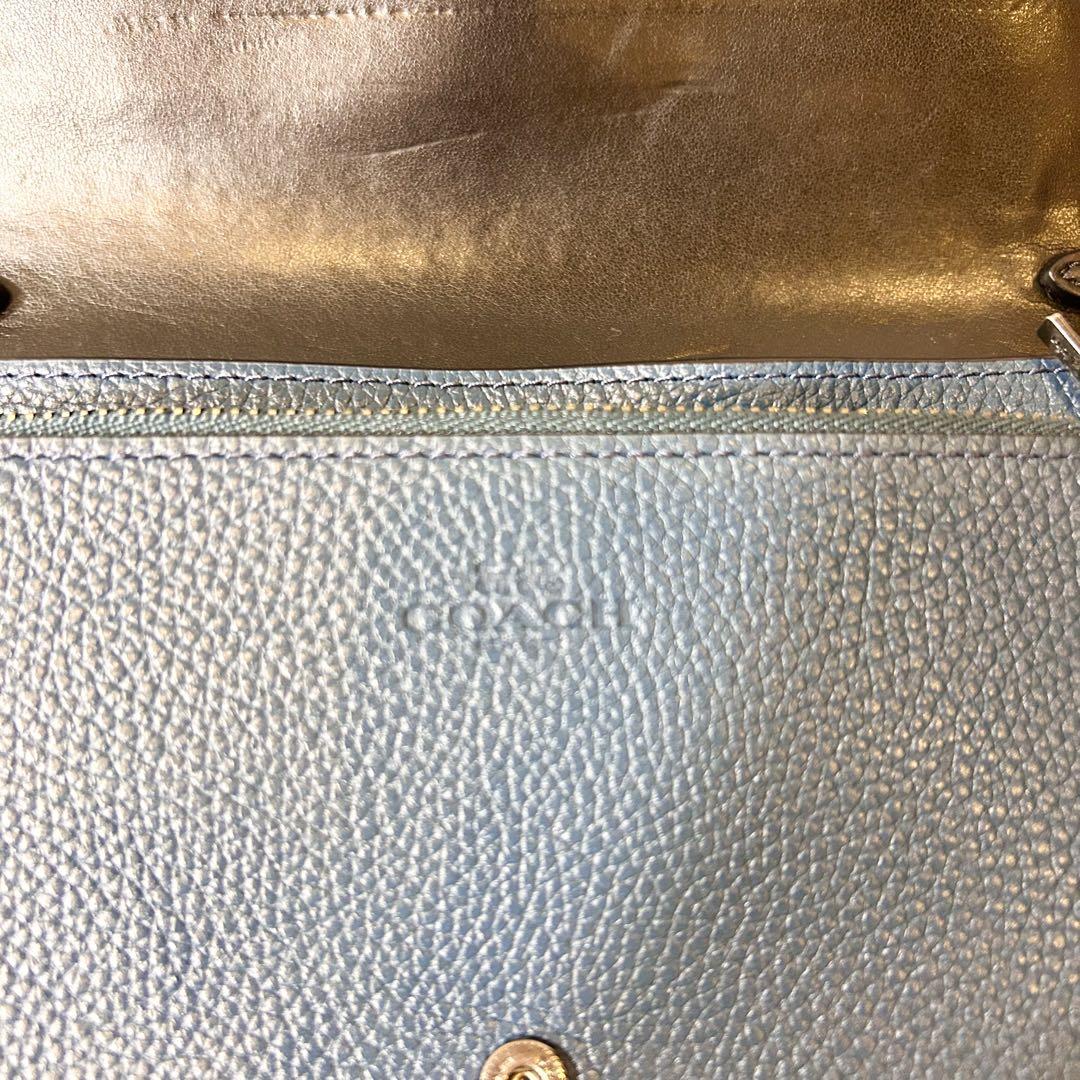 ✨️美品✨️ COACH コーチ　ティーローズ　ショルダーウォレット お花