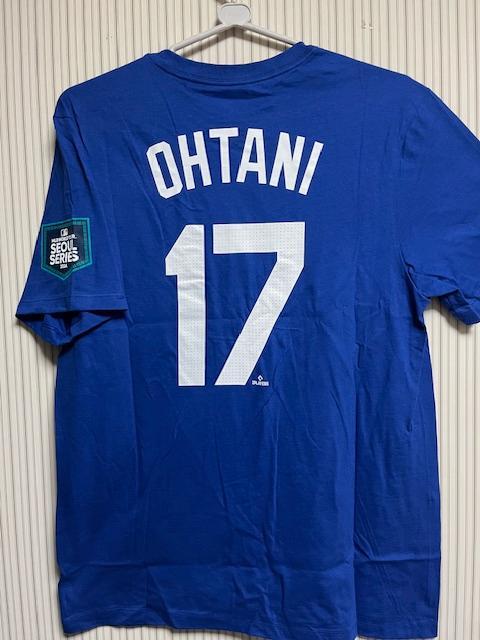 大谷翔平17ソウル開幕戦ドジャースNIKE記念パッチ付TEE XL 新品ラスト１