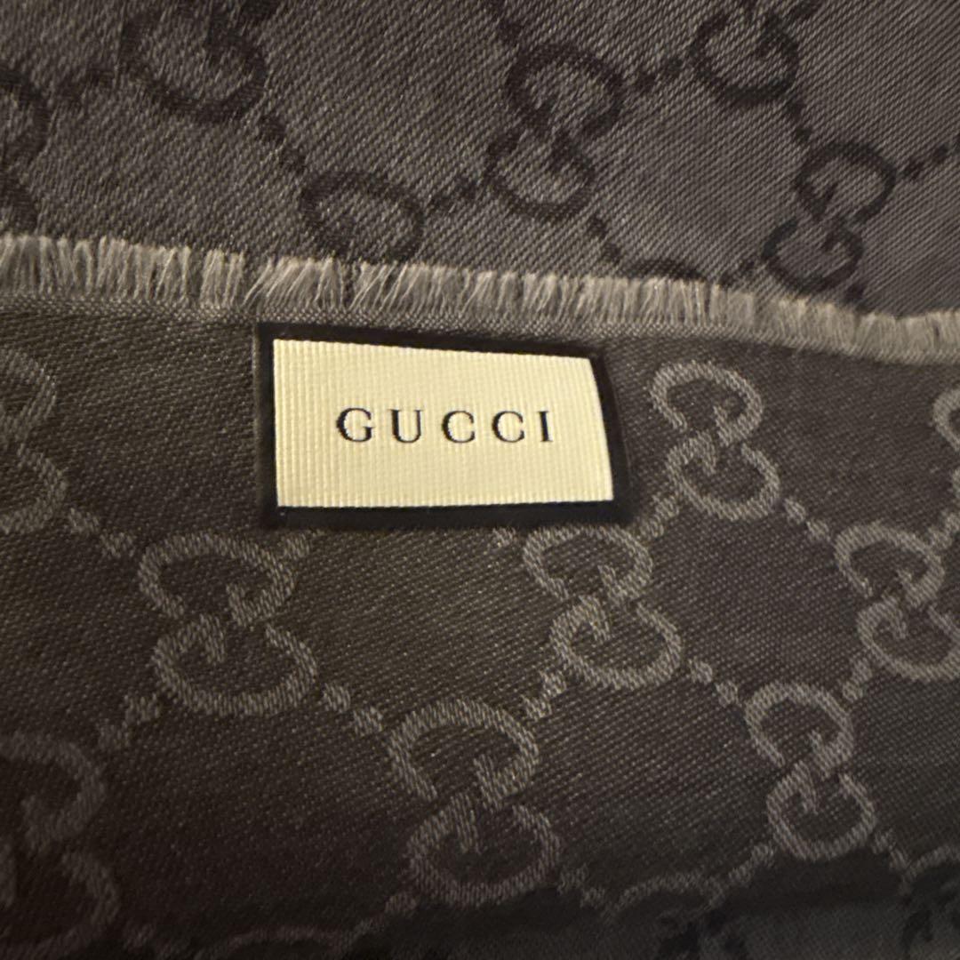 GUCCI GGパターン ストール グレー