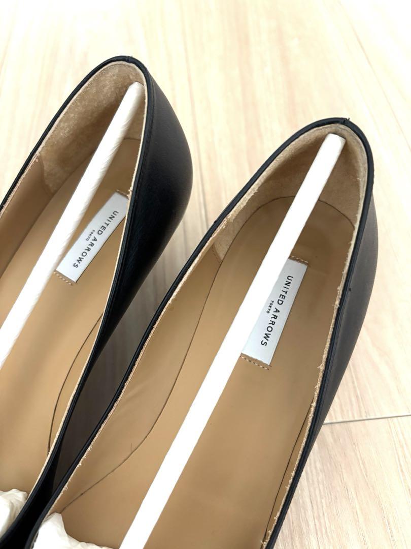 【お値下げ】UNITED ARROWS ポインテッドトゥ ソフト パンプス 黒