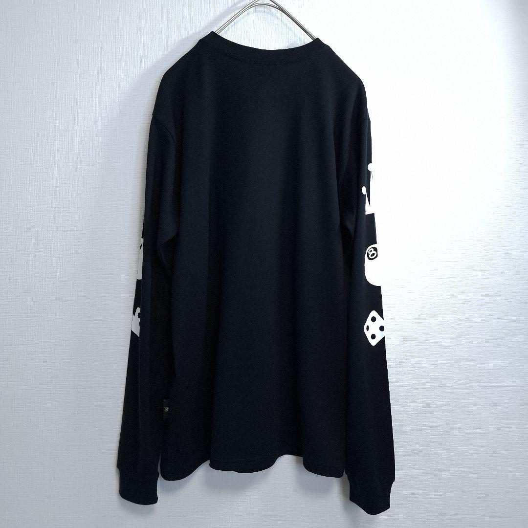 新品/タグ付】STUSSY ロンT シャネルロゴ クラウン 8ボール 黒 M